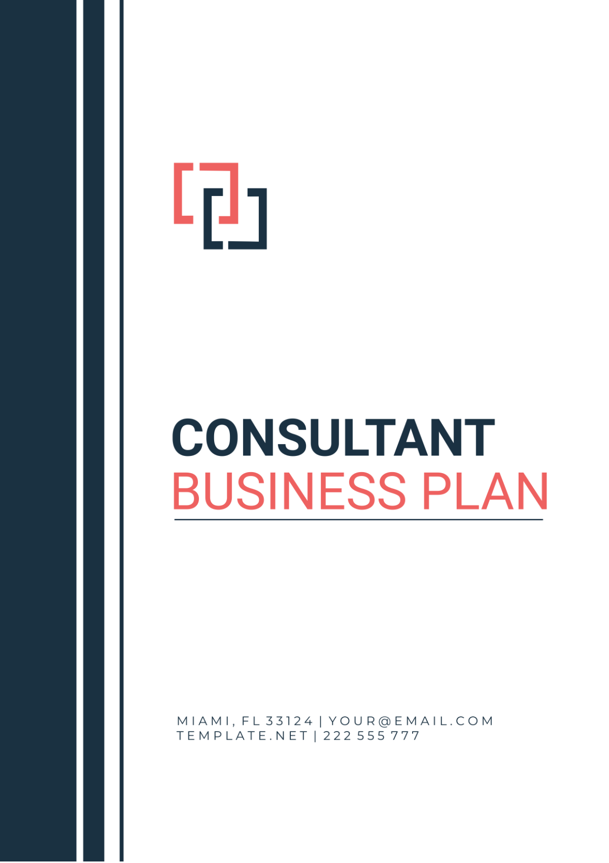 Consultant Business Plan Template