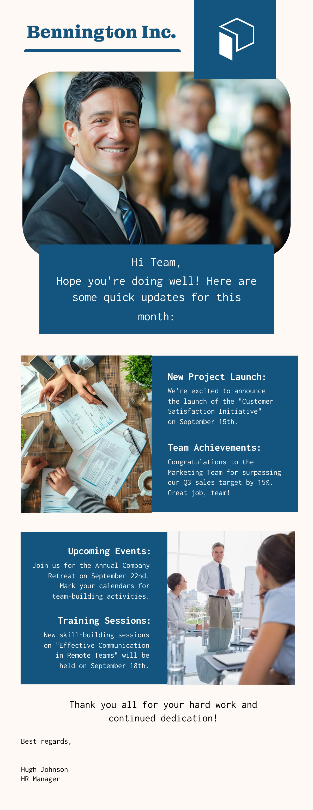 Employee Email Newsletter Template - Edit Online & Download