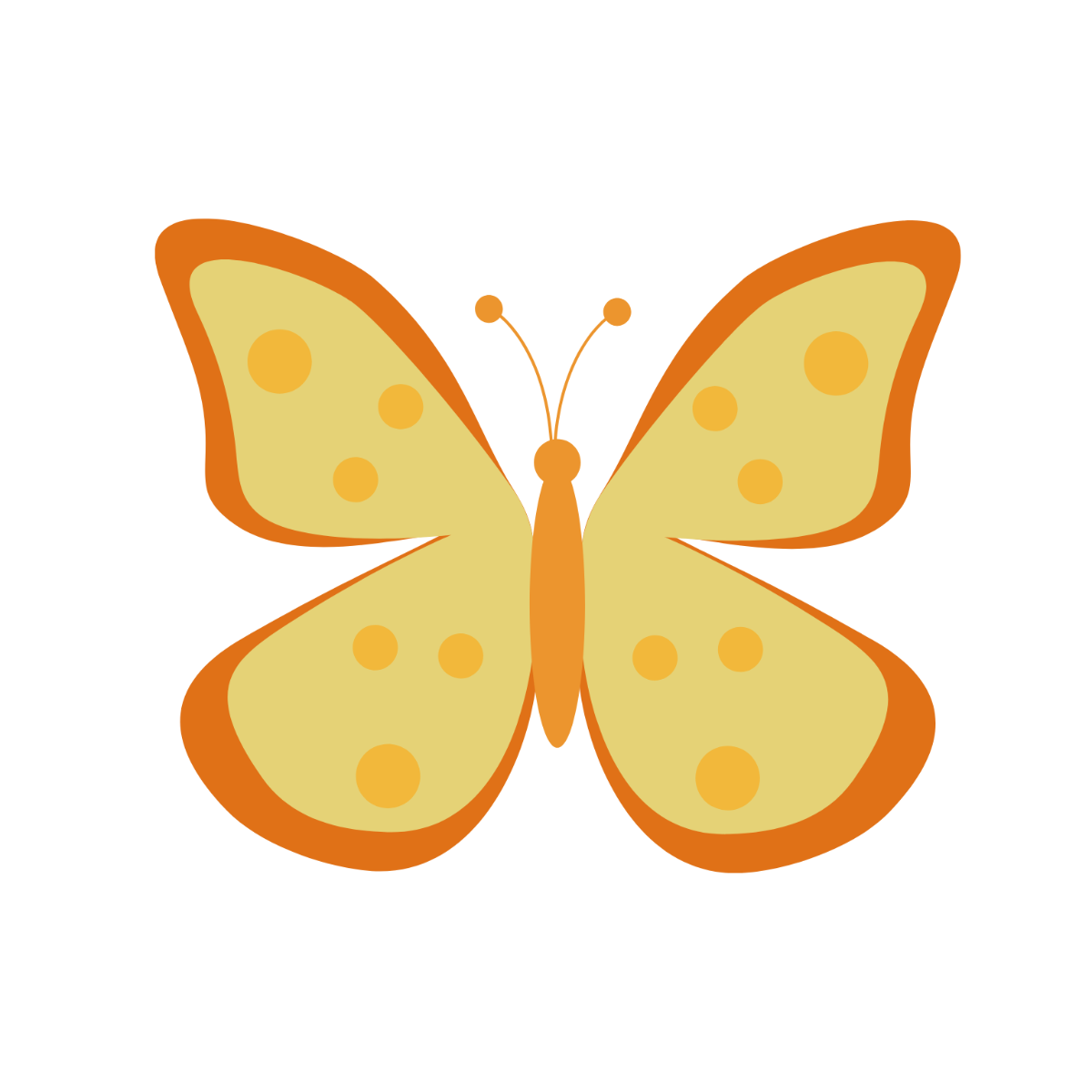 Simple Butterfly Clipart - Edit Online | Template.net