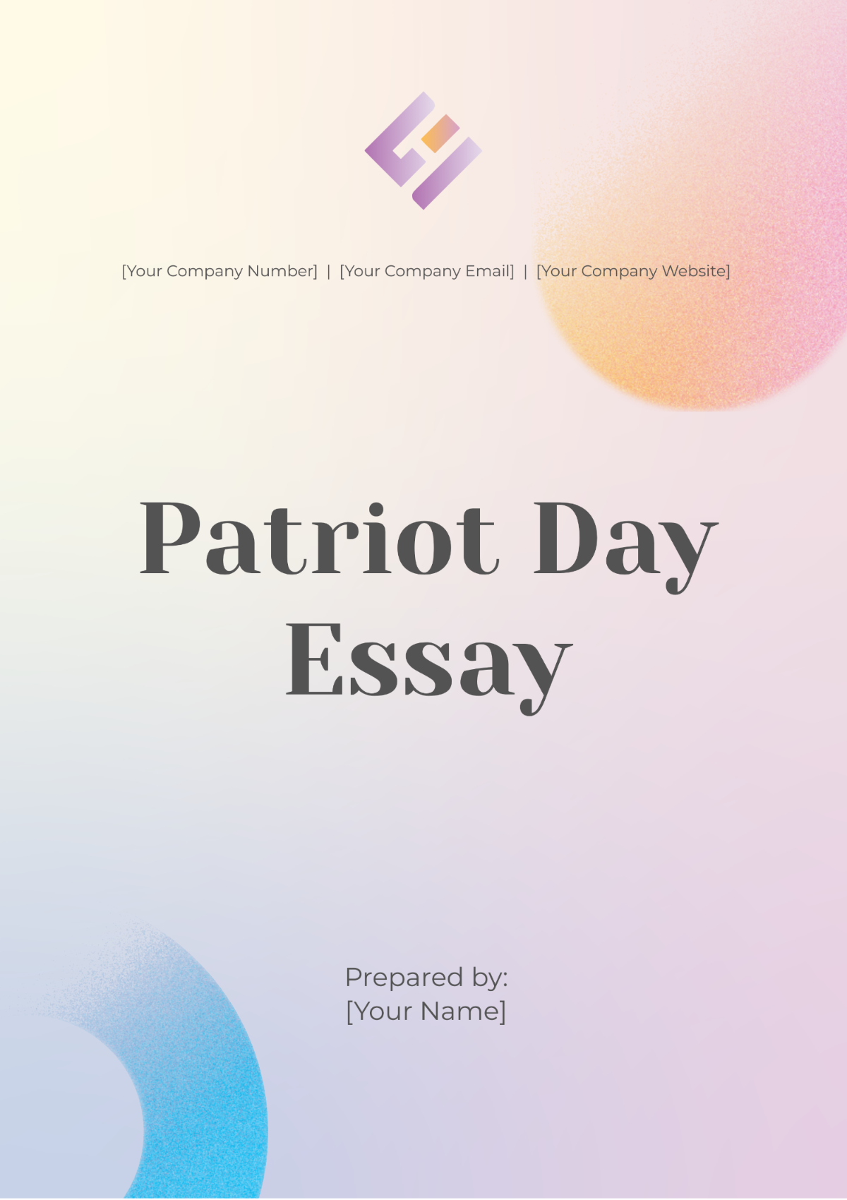 Patriot Day Essay Template - Edit Online & Download