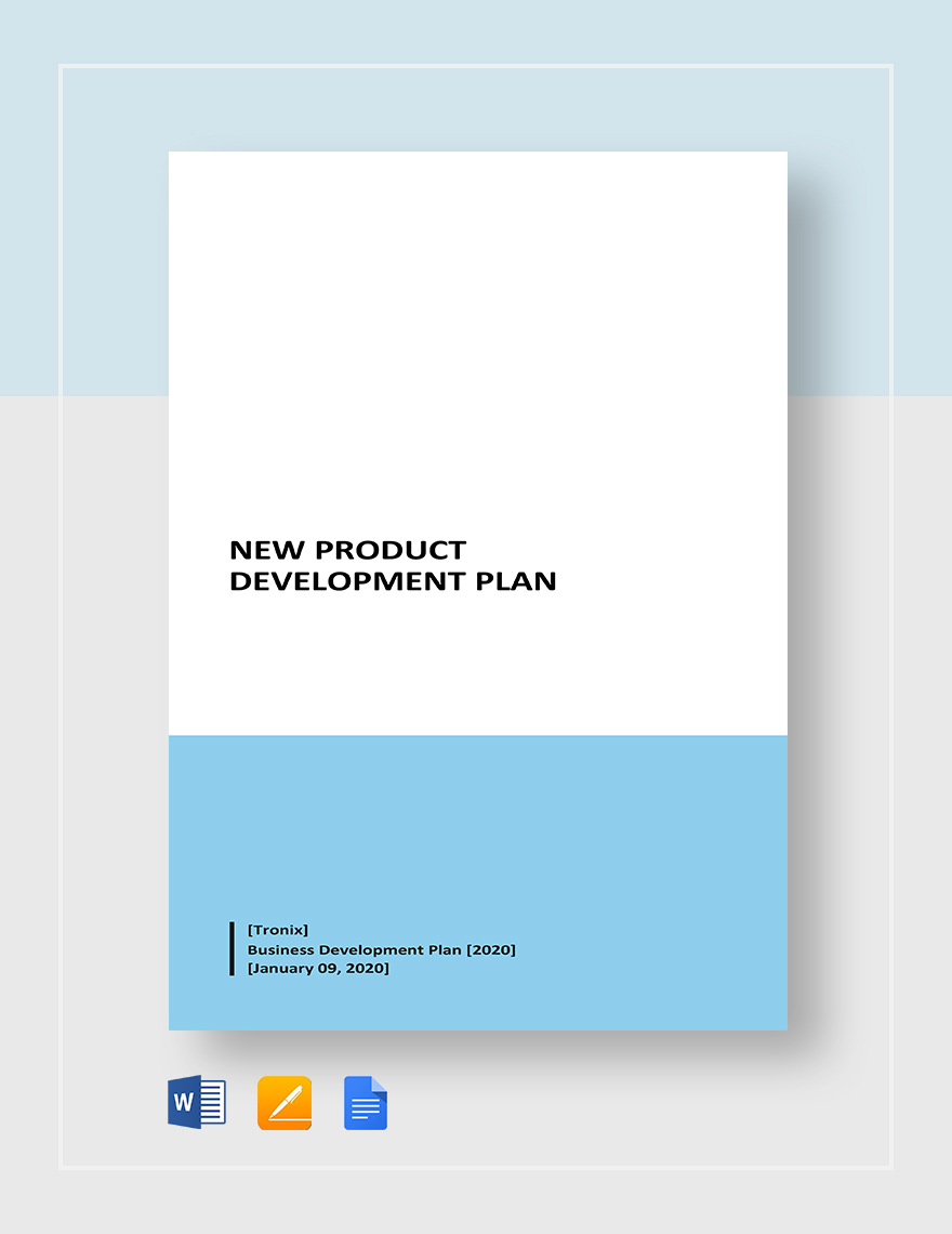 New Product Development Plan Template