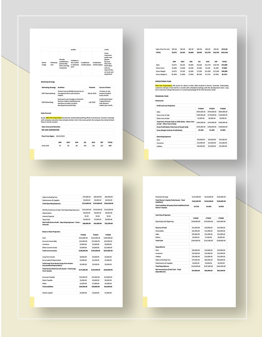 Product Development Plan Template Download In Word Google Docs 