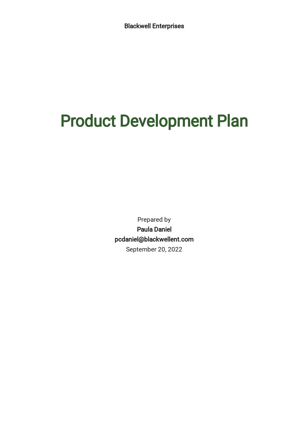 FREE Product Plan Templates in PDF | Template.net