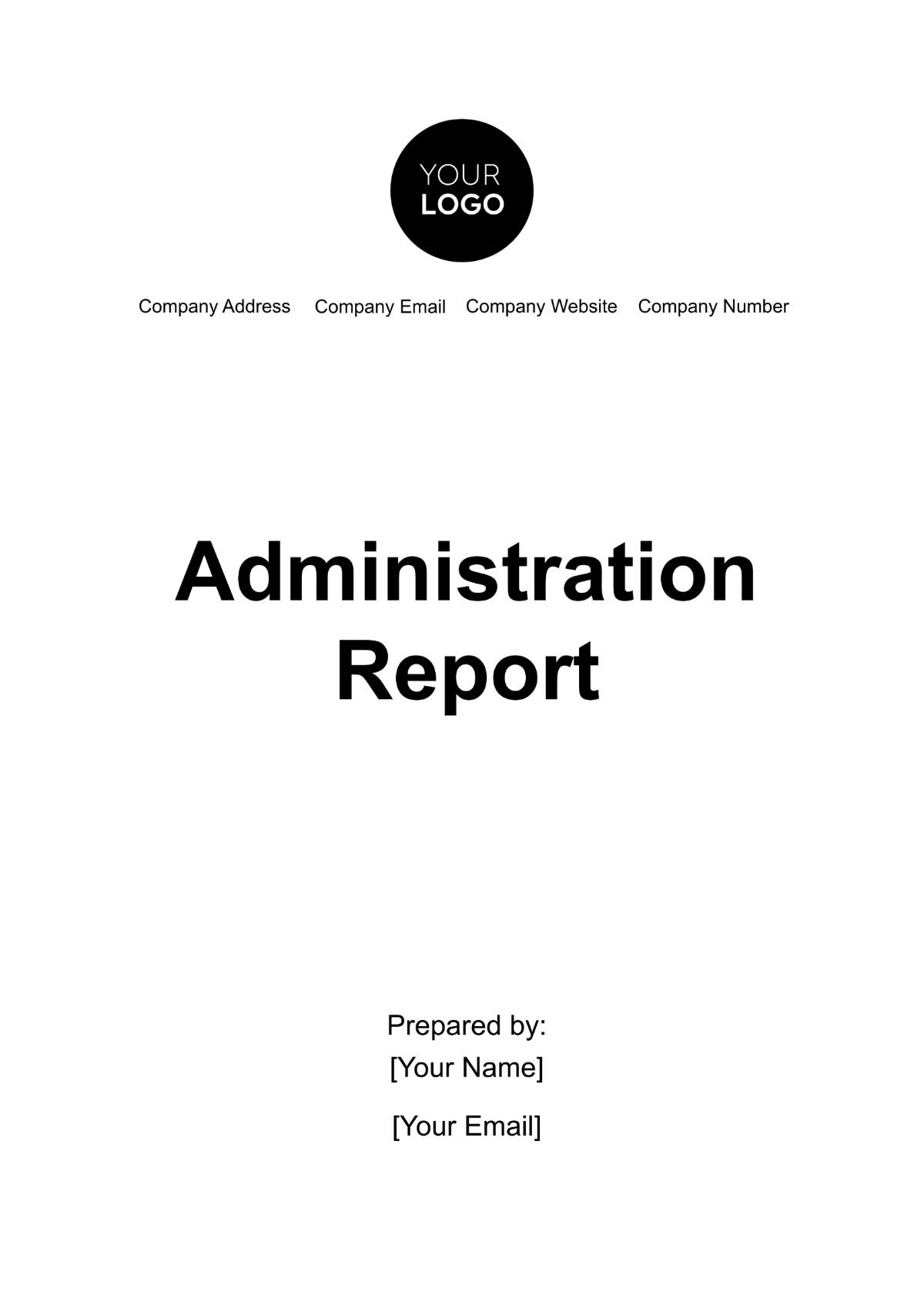 Administration Report Template - Edit Online & Download