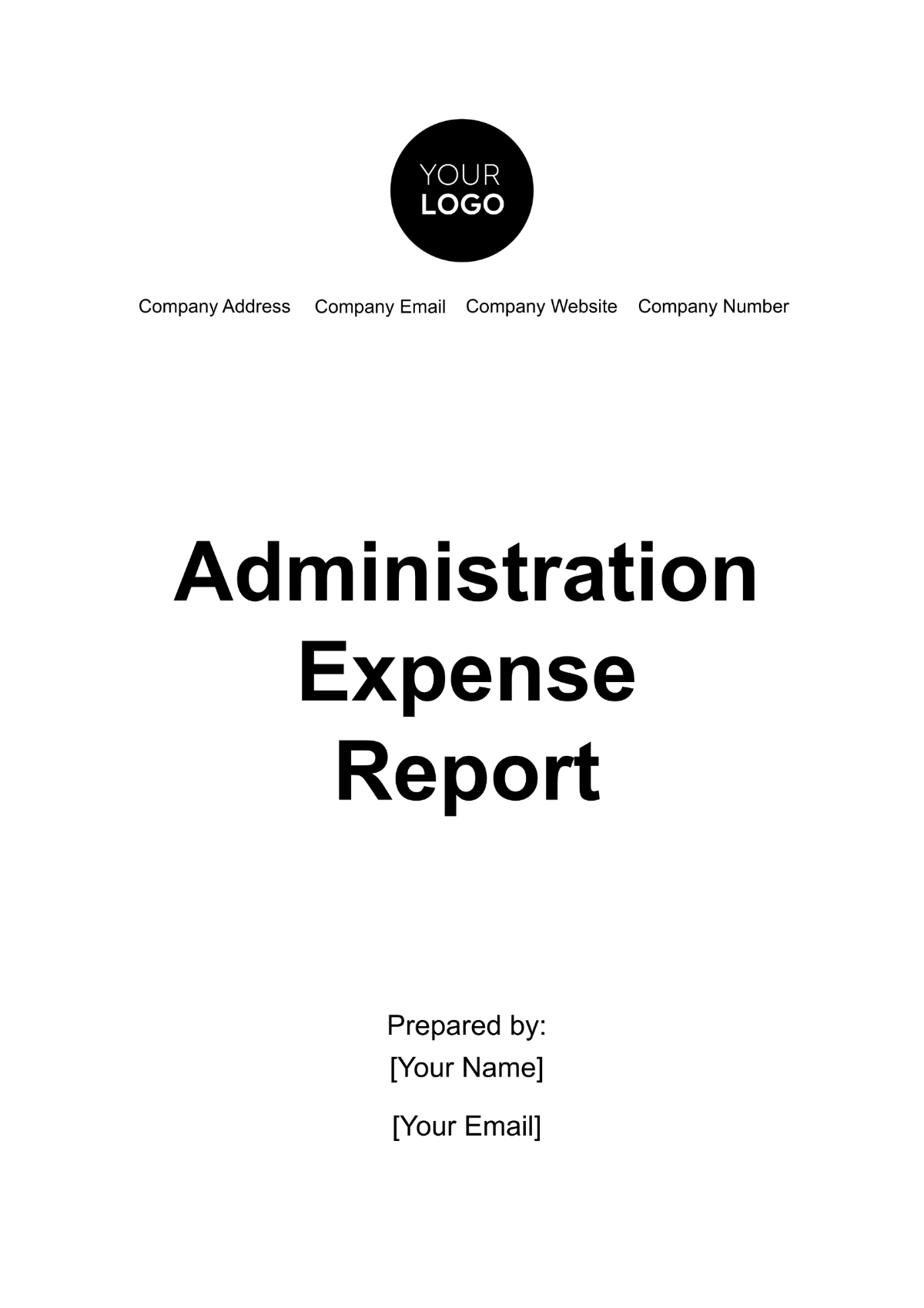 Administration Expense Report Template - Edit Online & Download