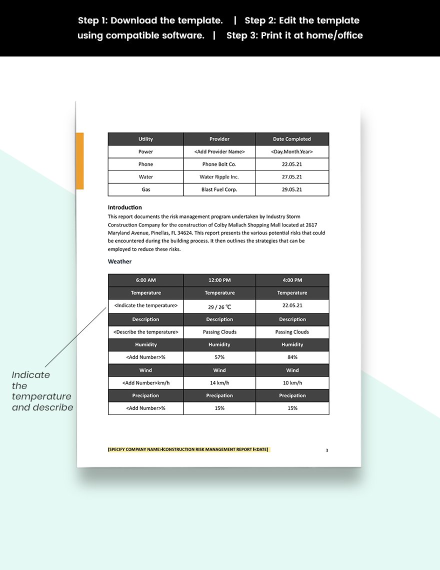 Residential Construction Scope of Work Template Sample