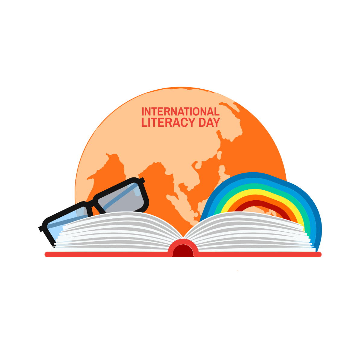 International Literacy Day Clipart Template - Edit Online & Download