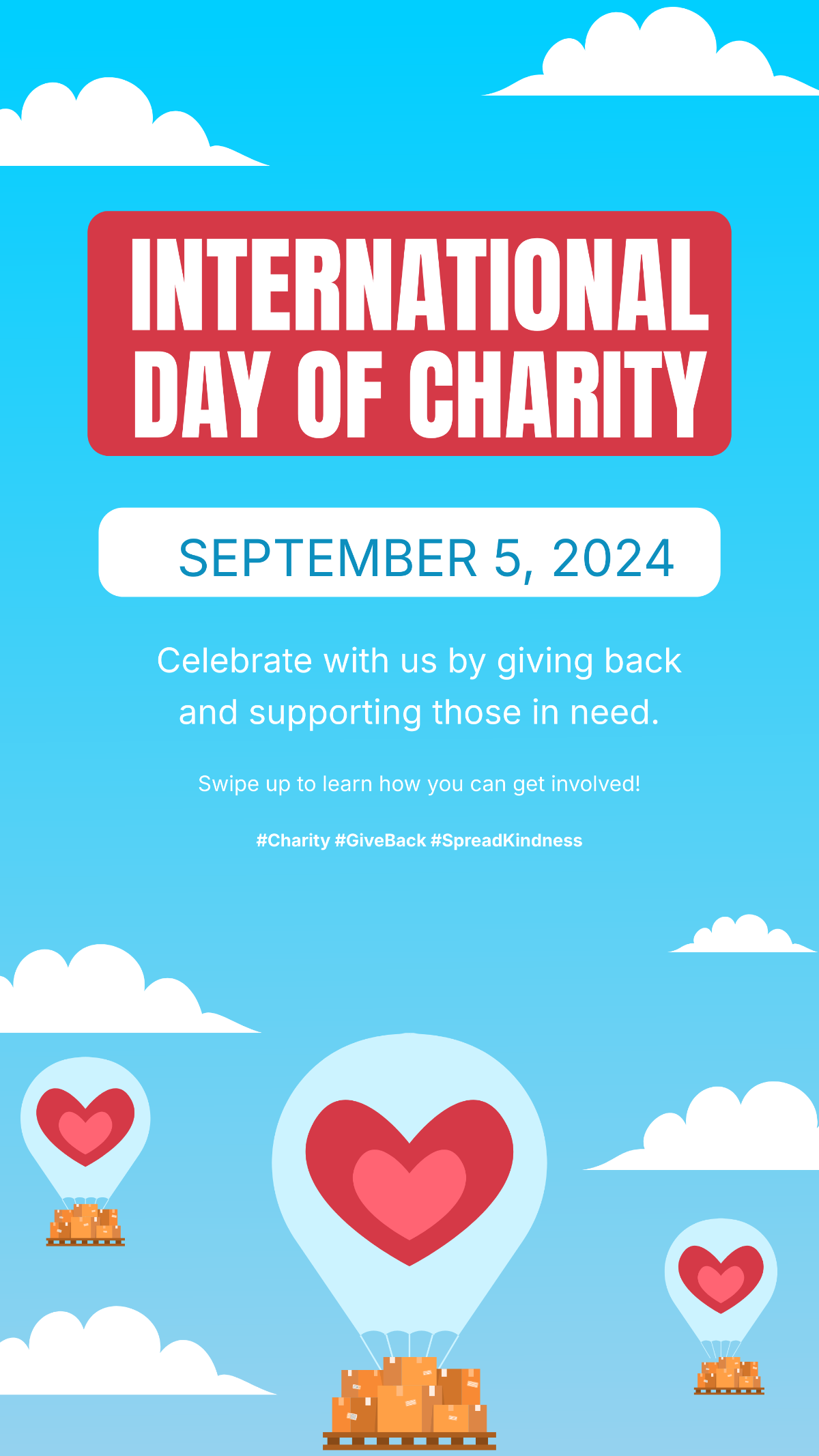 International Day of Charity Instagram Story