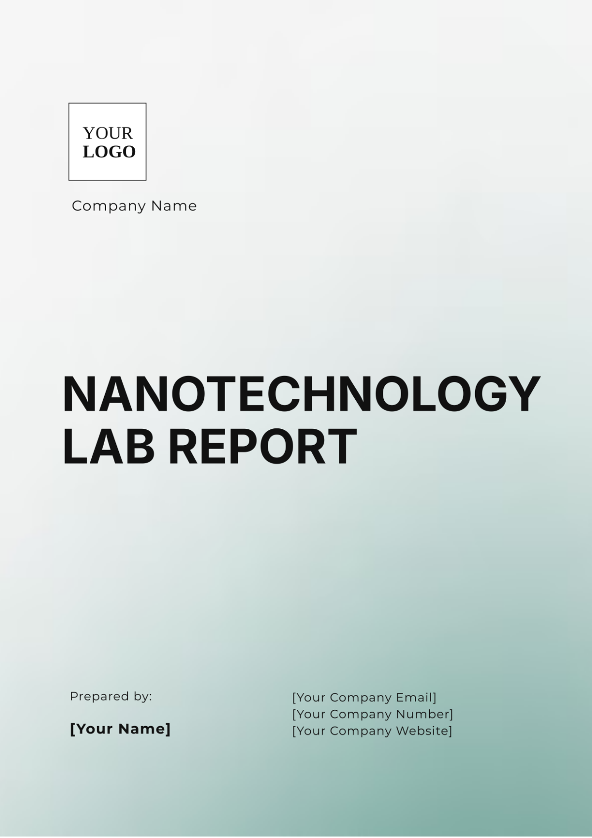 Free Nanotechnology Lab Report Template to Edit Online