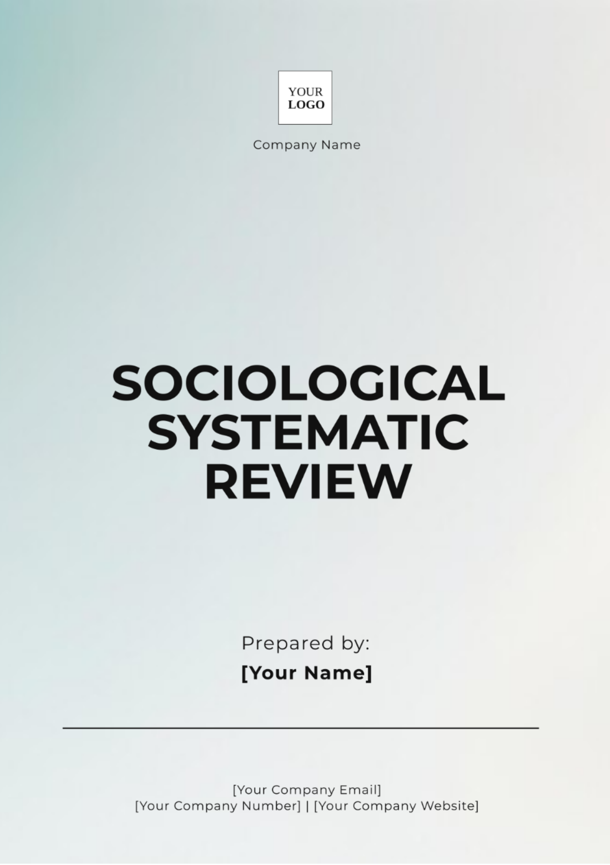 Sociological Systematic Review Template - Edit Online & Download