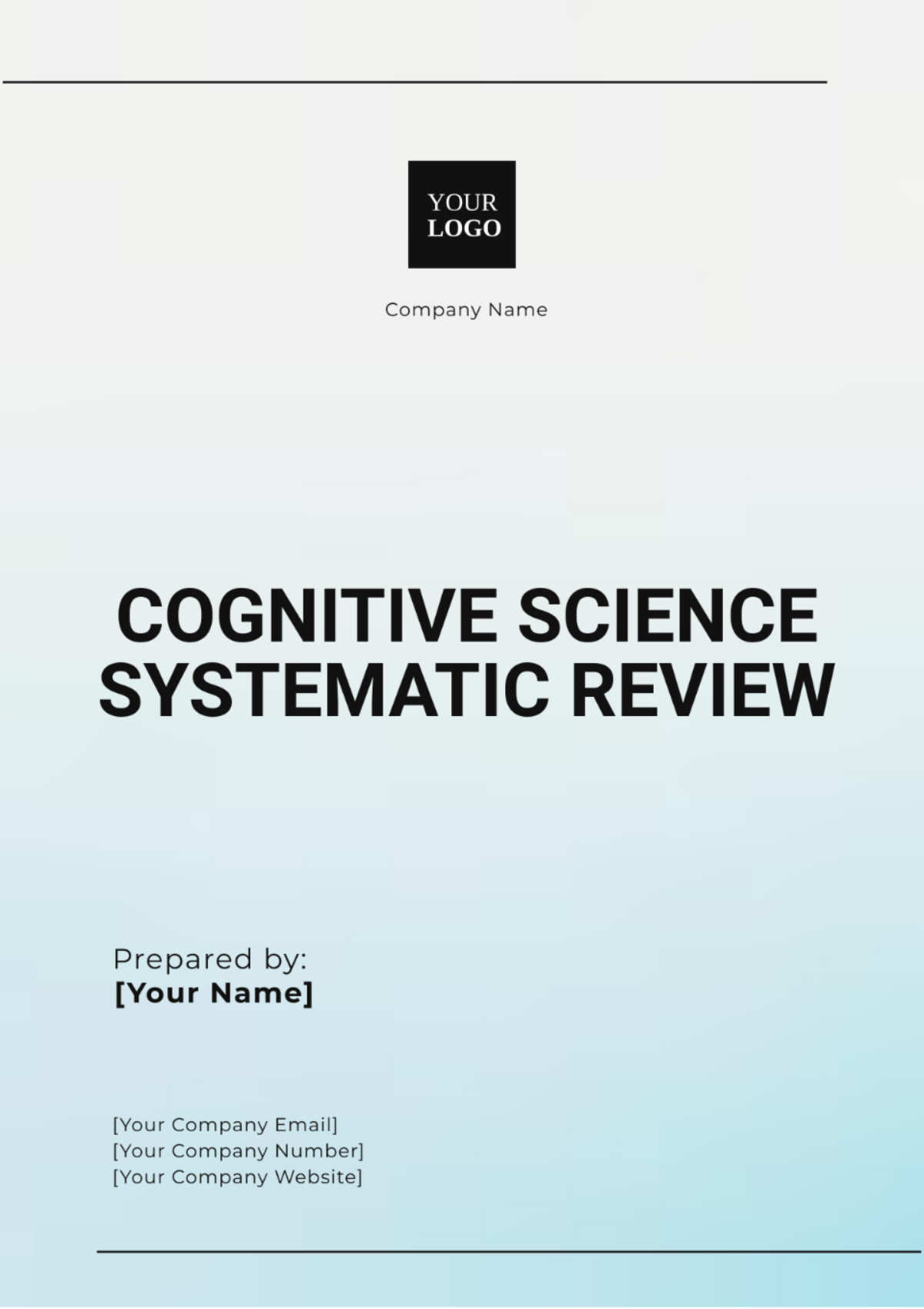 Cognitive Science Systematic Review Template - Edit Online & Download