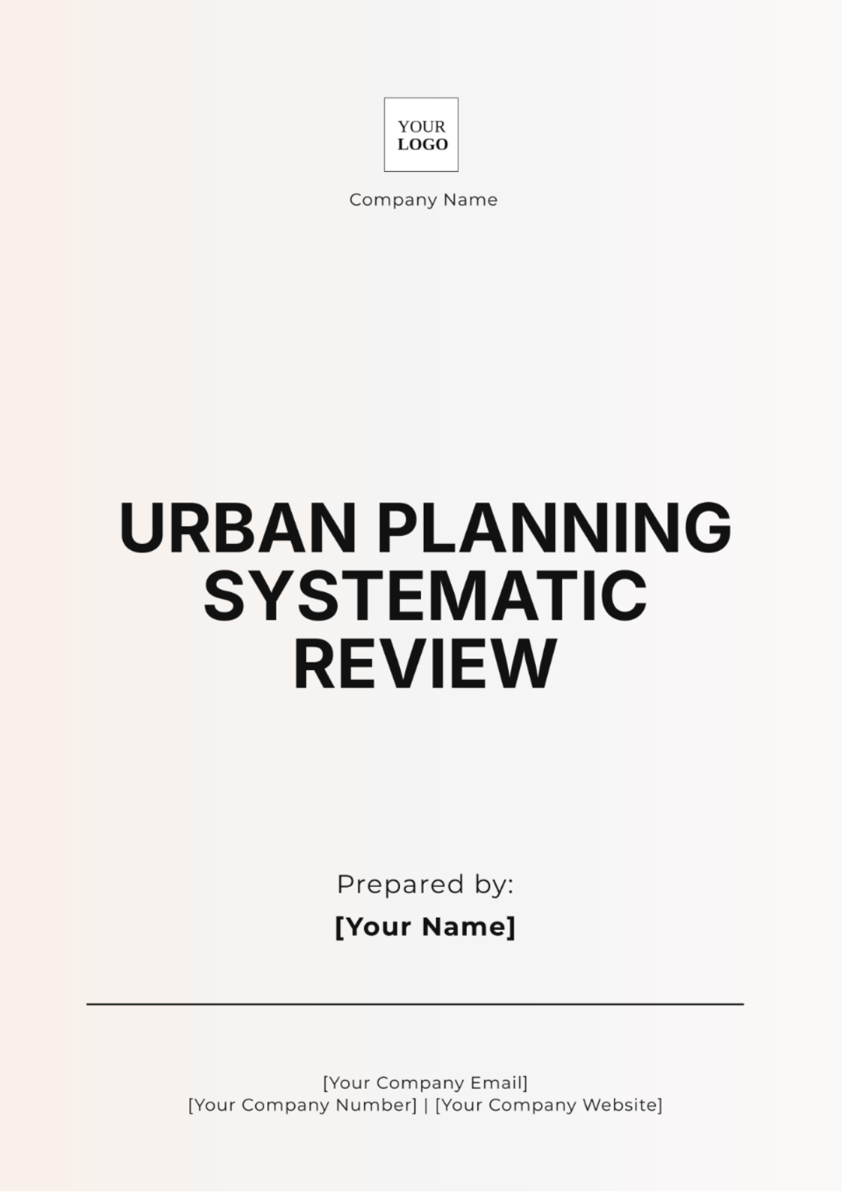 Urban Planning Systematic Review Template - Edit Online & Download