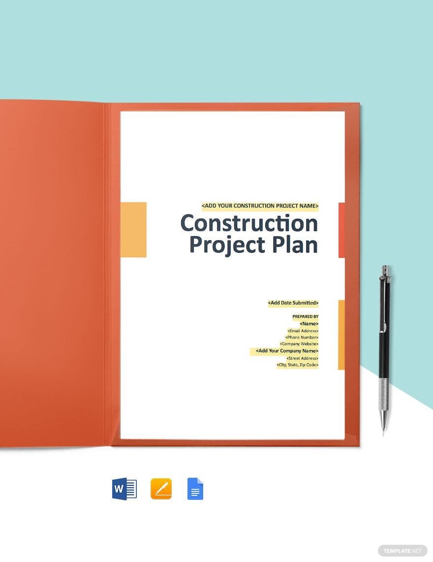 Construction Communication Management Plan Template