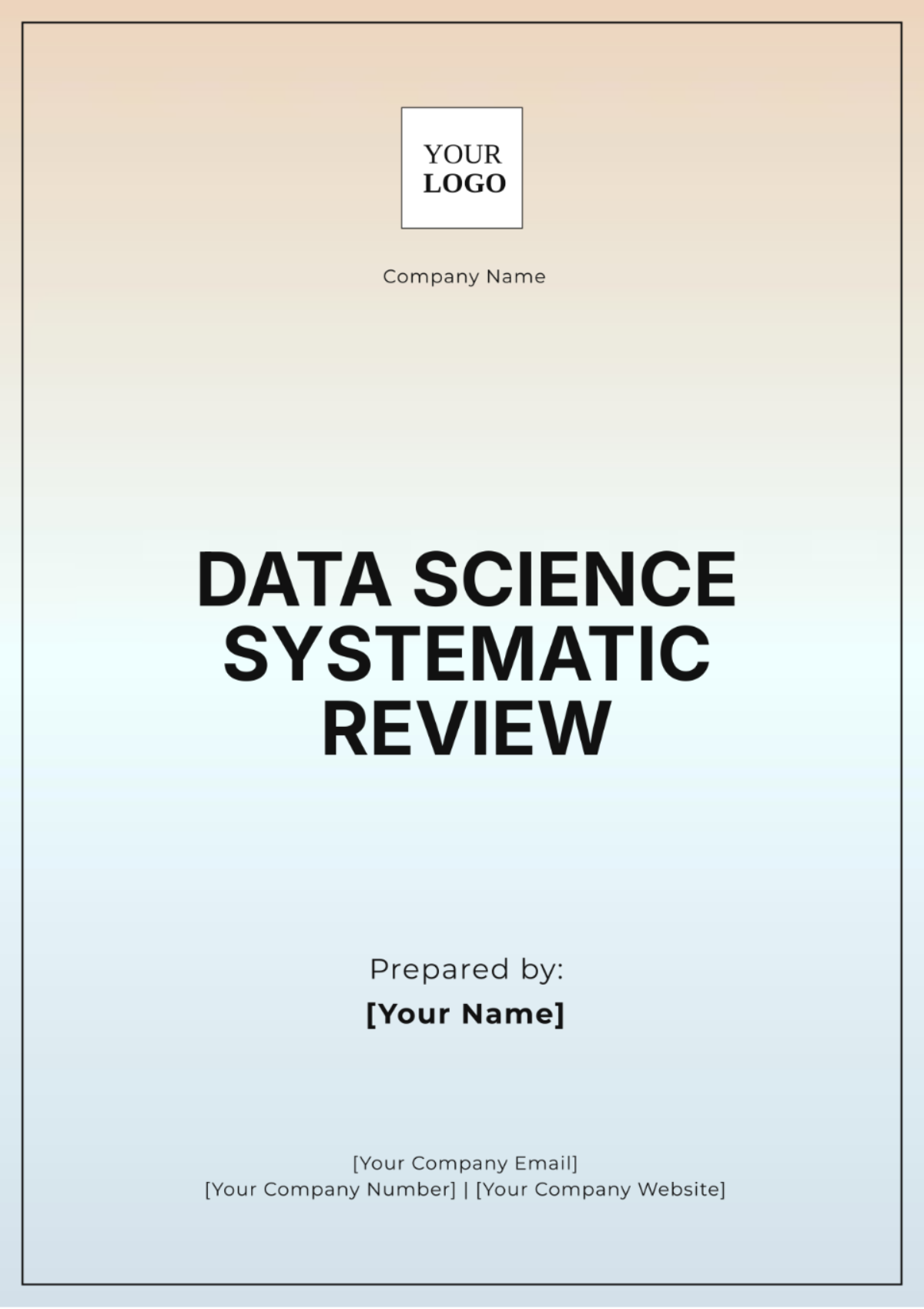 Data Science Systematic Review Template - Edit Online & Download