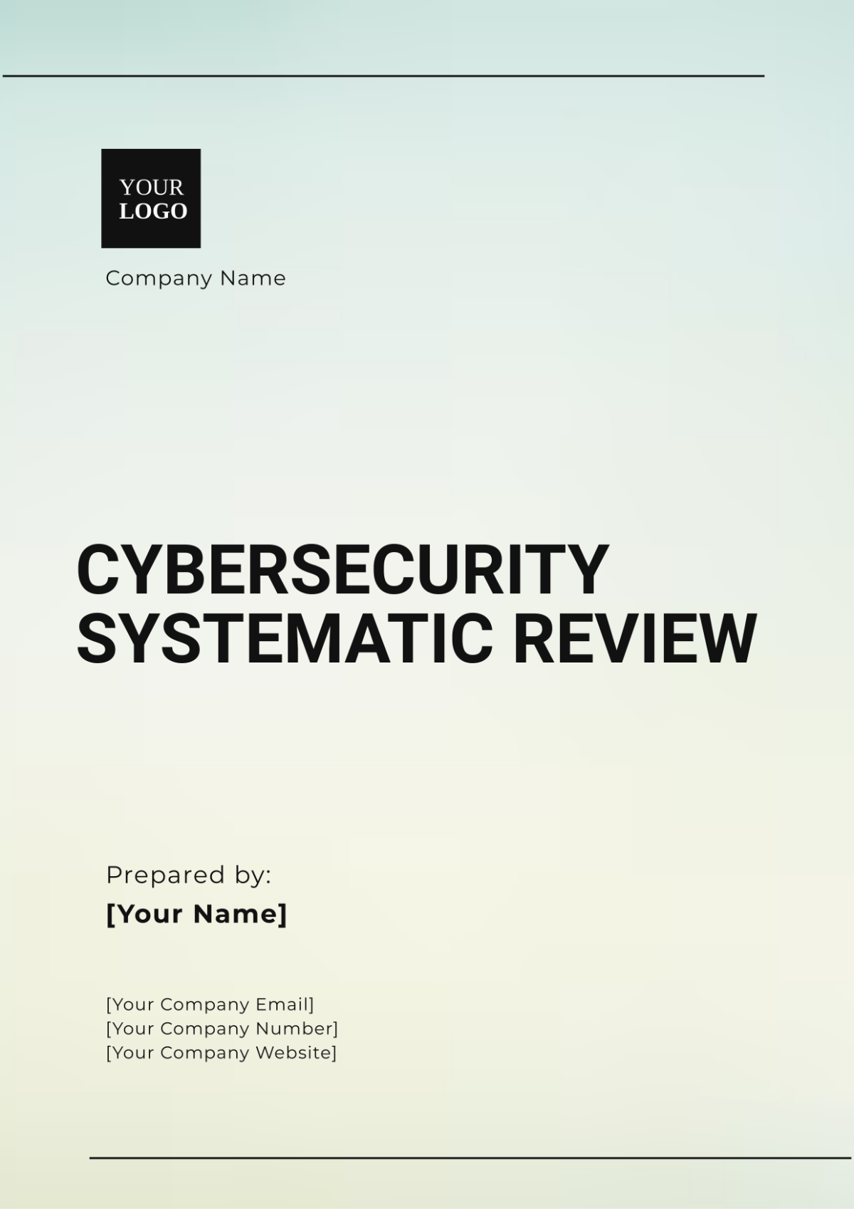 Cybersecurity Systematic Review Template - Edit Online & Download