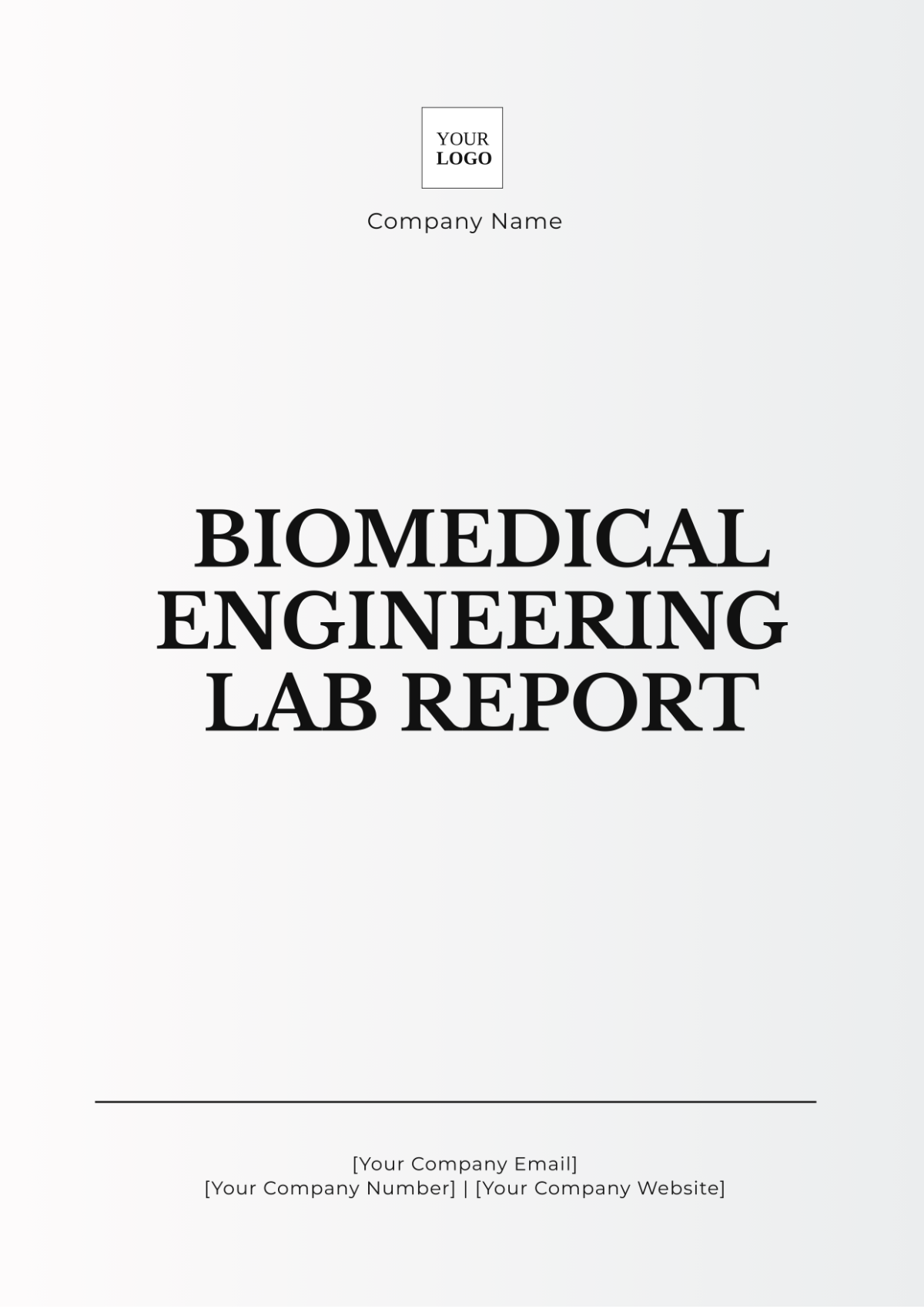 Free Biomedical Engineering Lab Report Template to Edit Online