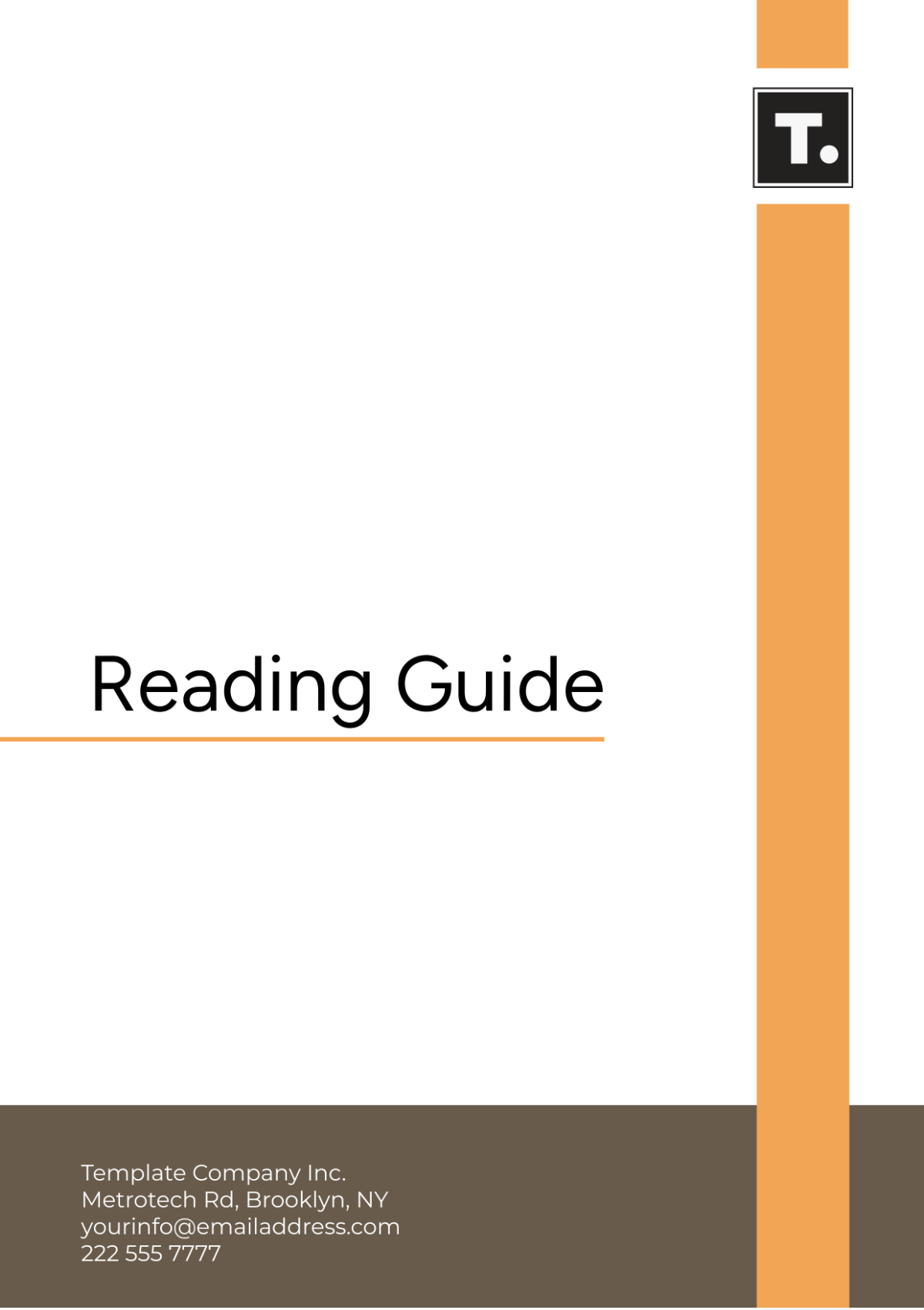 Reading Guide Template - Edit Online & Download