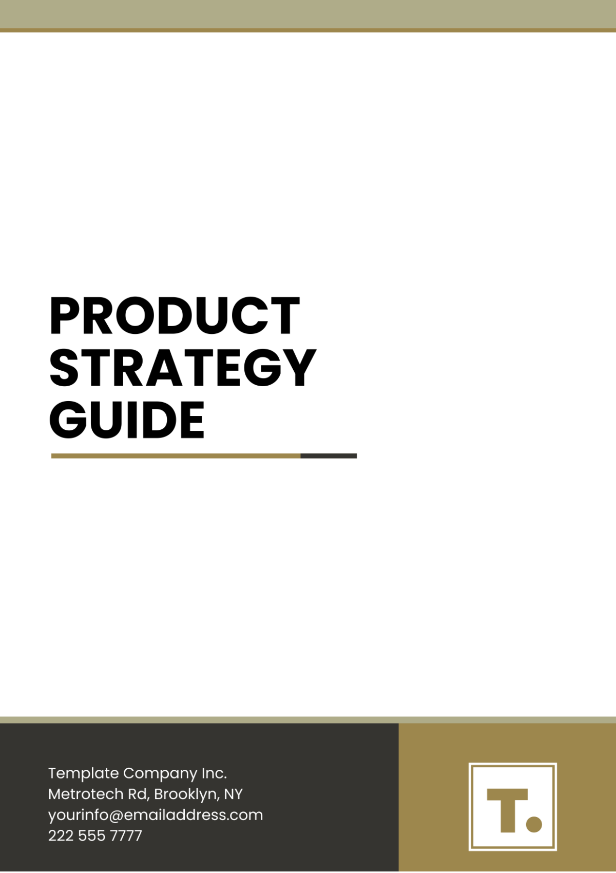 Product Strategy Guide Template - Edit Online & Download