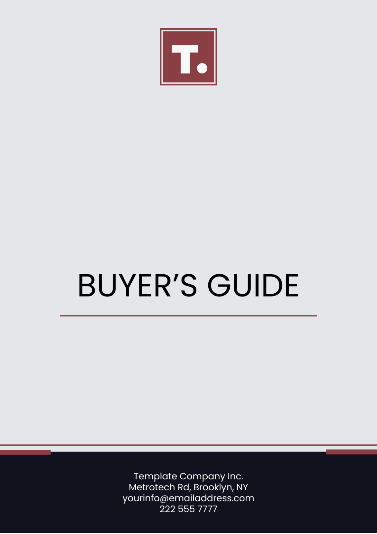 Buyer’s Guide Template - Edit Online & Download