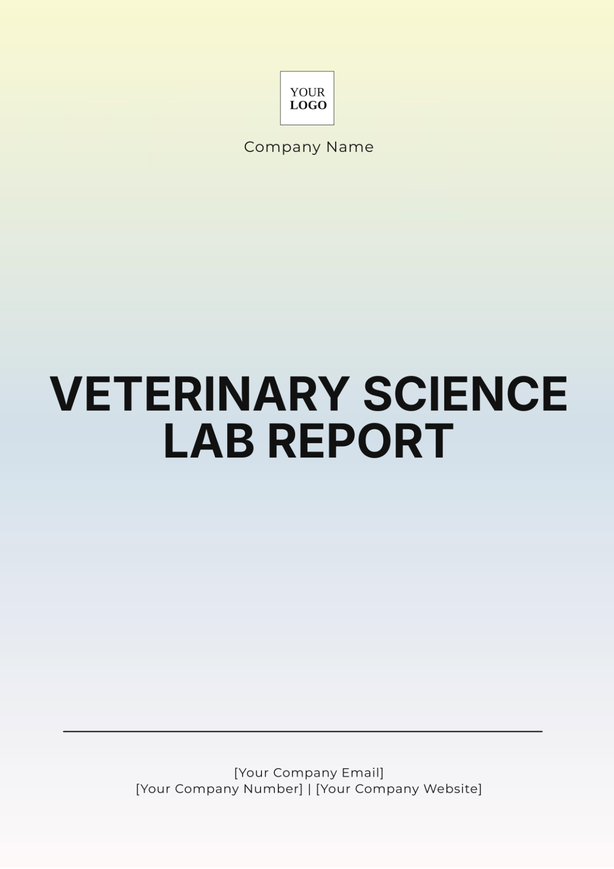 Veterinary Science Lab Report Template - Edit Online & Download