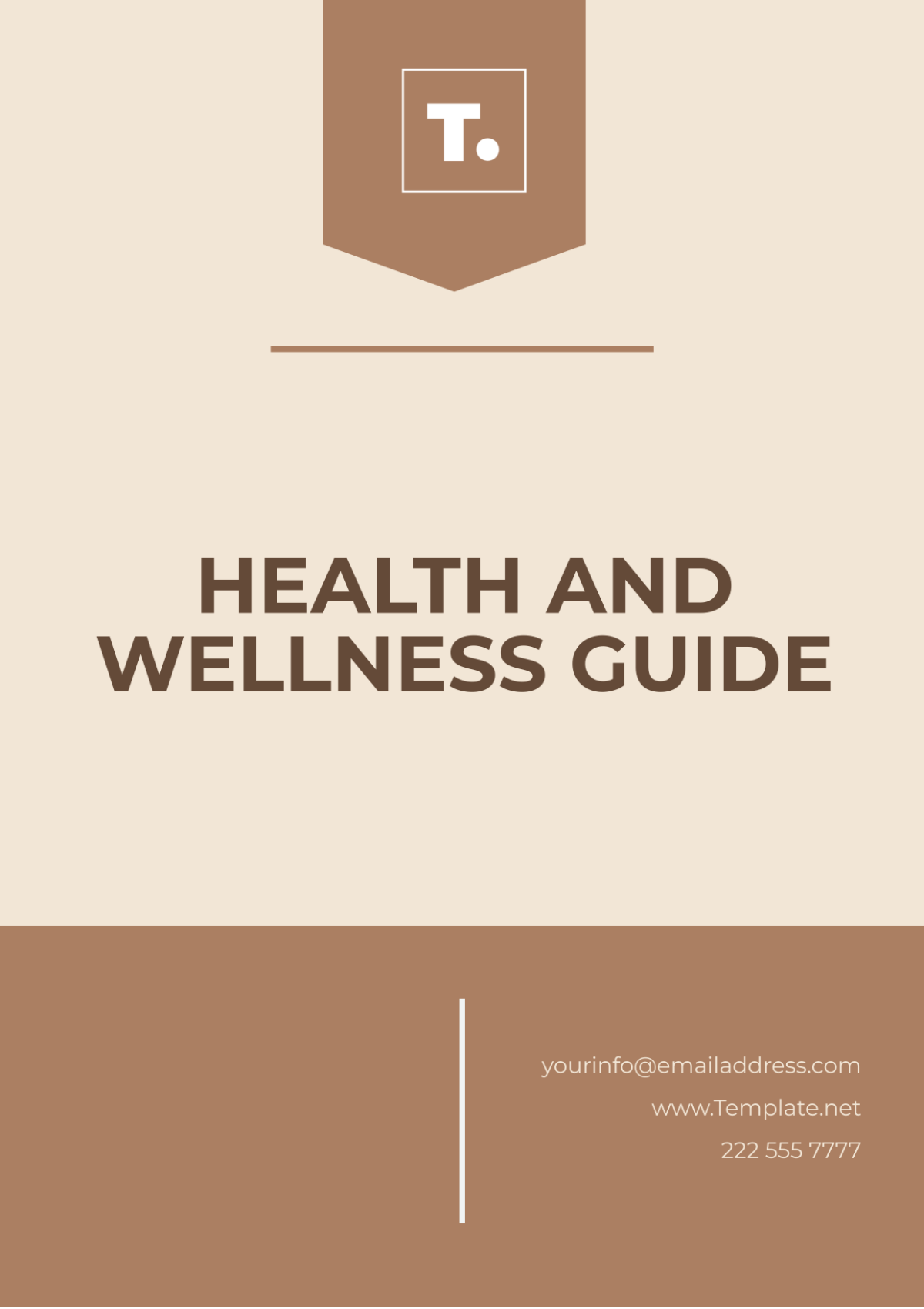 Health and Wellness Guide Template - Edit Online & Download