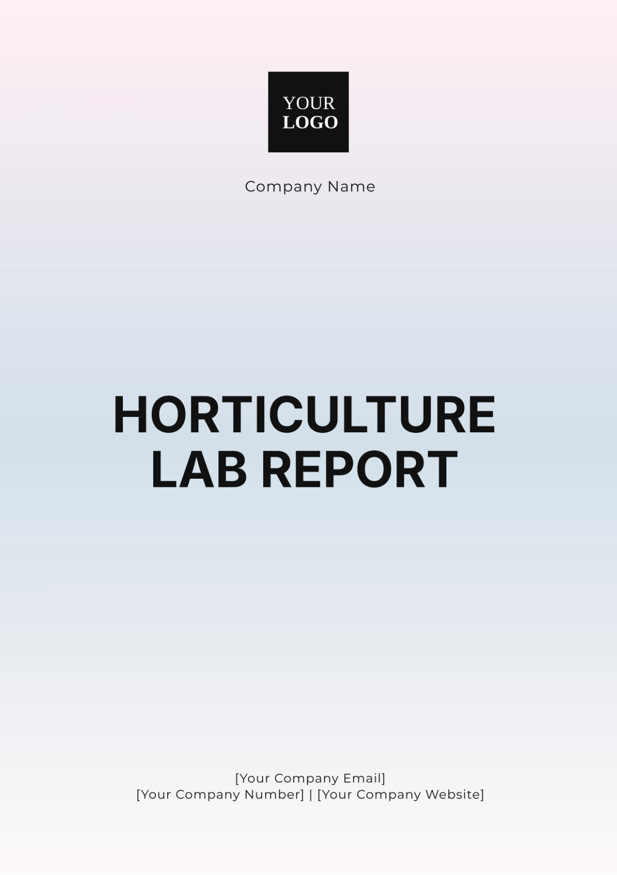 Free Horticulture Lab Report Template to Edit Online