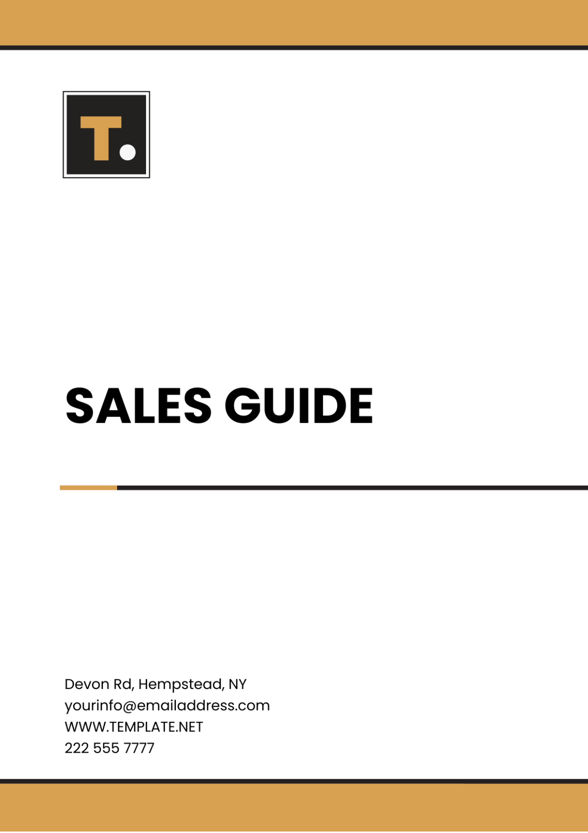 Sales Guide Template - Edit Online & Download