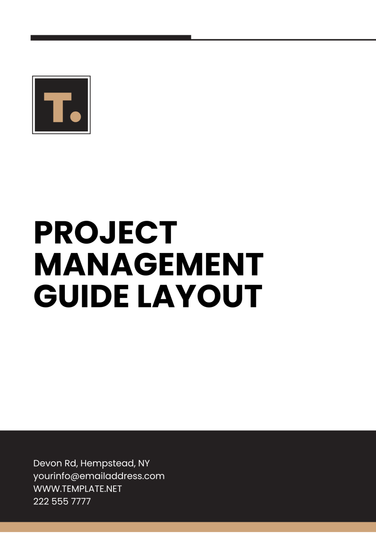 Project Management Guide Layout Template - Edit Online & Download