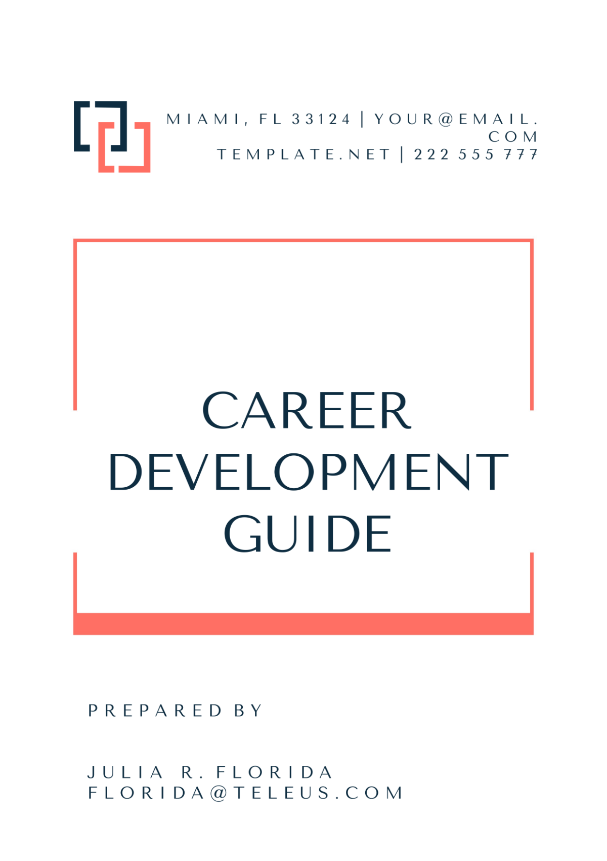 Career Development Guide Template - Edit Online & Download