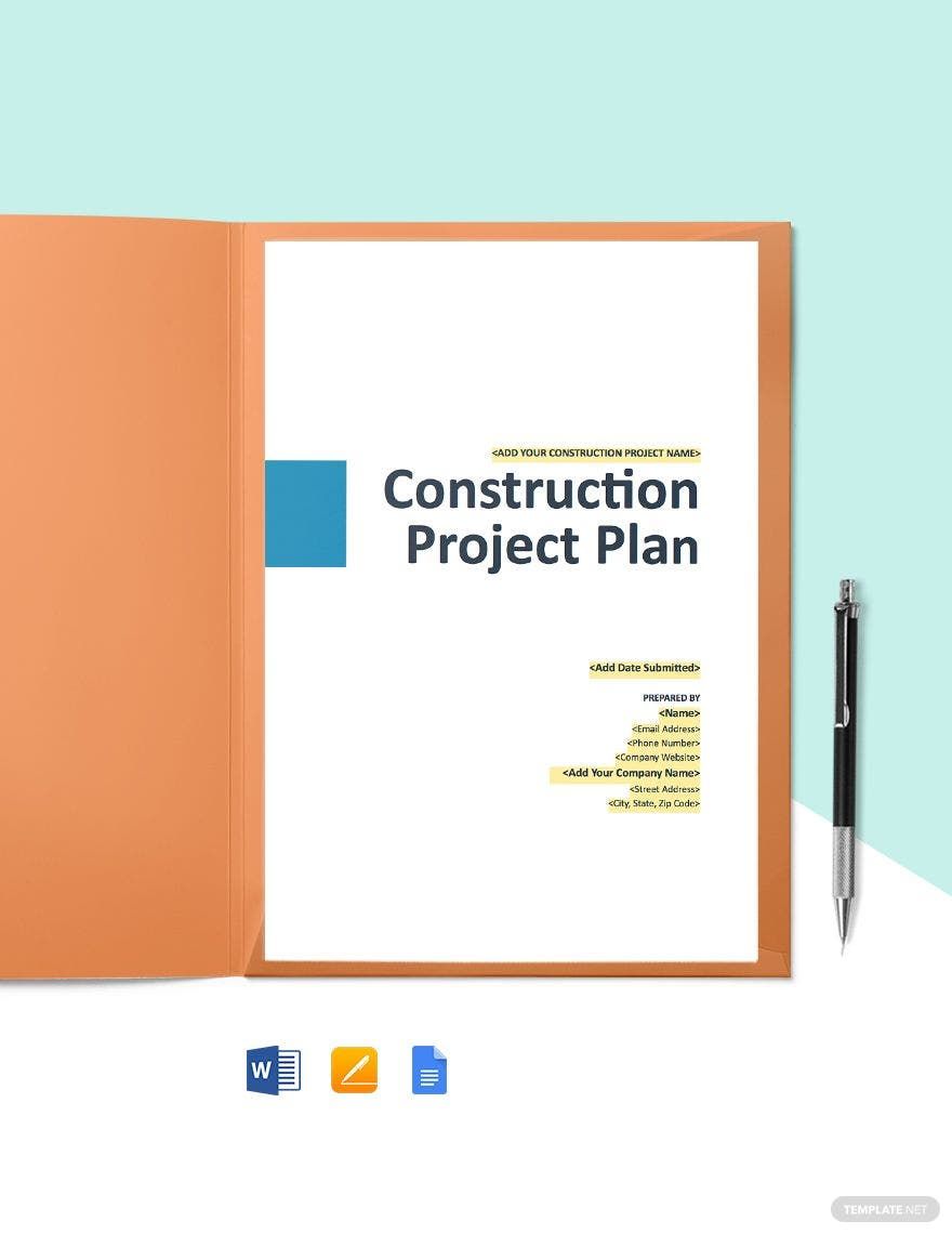 Construction Risk Management Plan Template