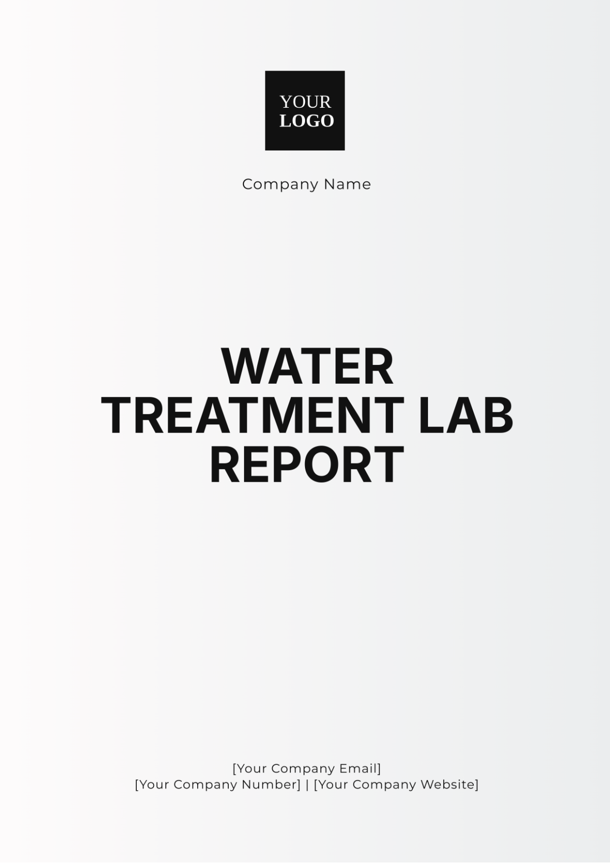 Water Treatment Lab Report Template