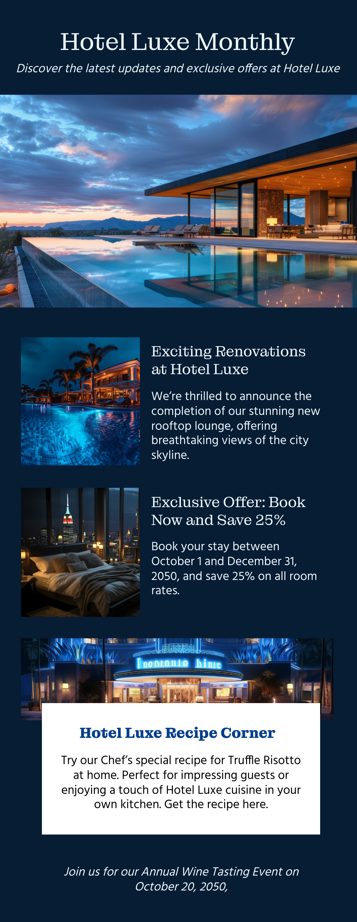 Hotel Email Newsletter Template