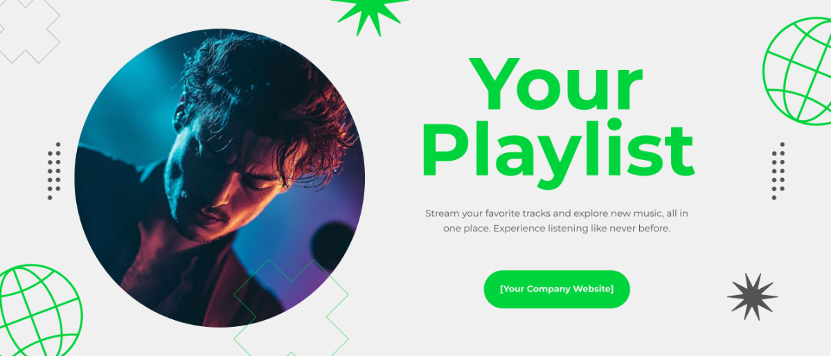 Free Modern Spotify Banner Template - Edit Online & Download | Template.net