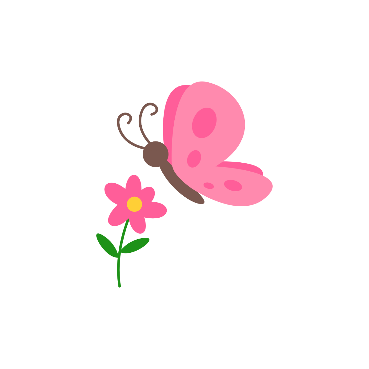 Floral Butterfly Clipart