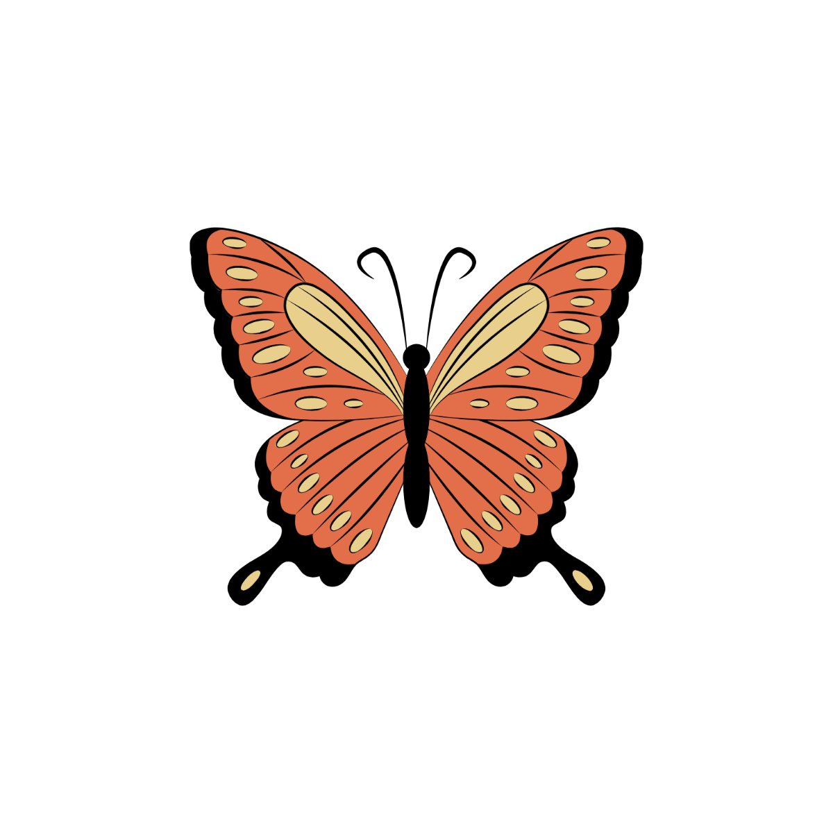 Vintage Butterfly Clipart - Edit Online | Template.net