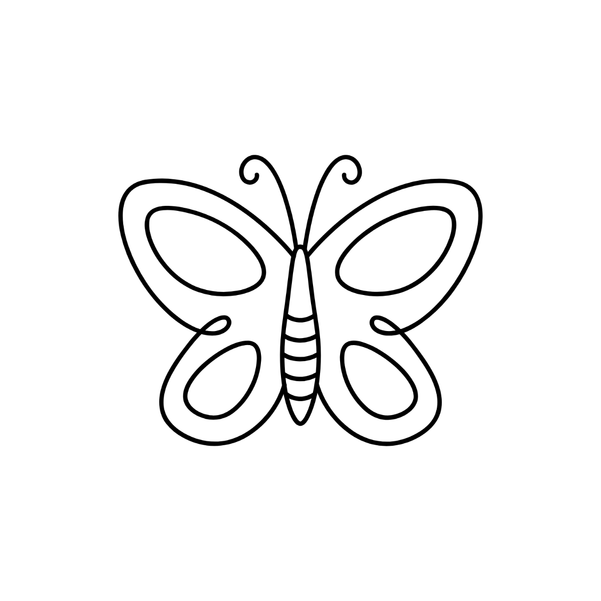 Hand-Drawn Butterfly Clipart - Edit Online | Template.net