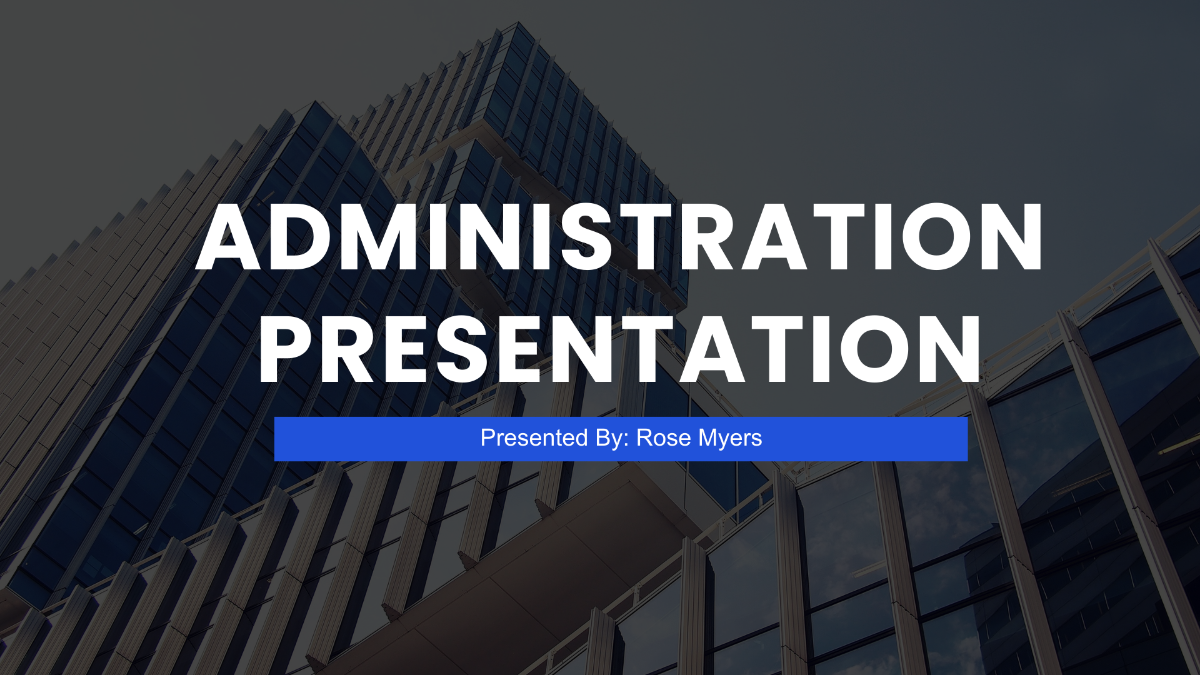 Administration Presentation Template - Edit Online & Download