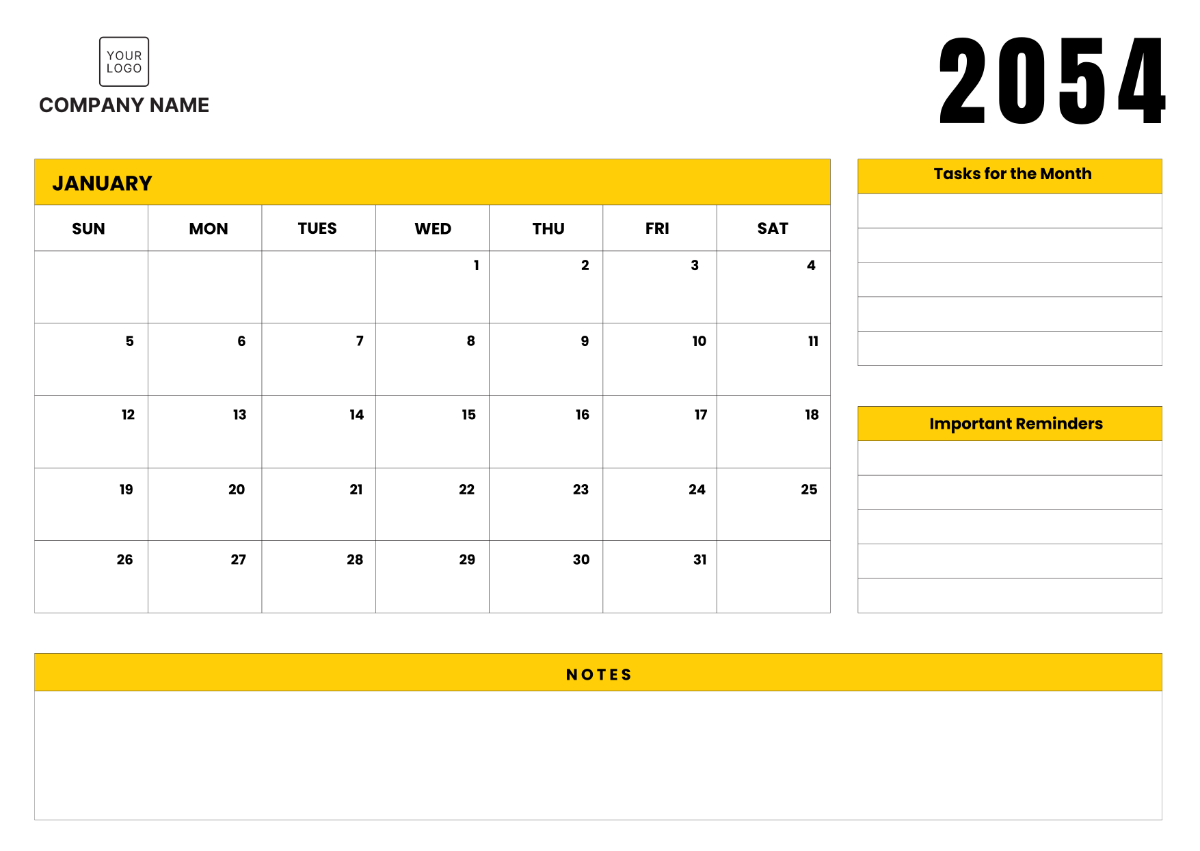 Operations Calendar