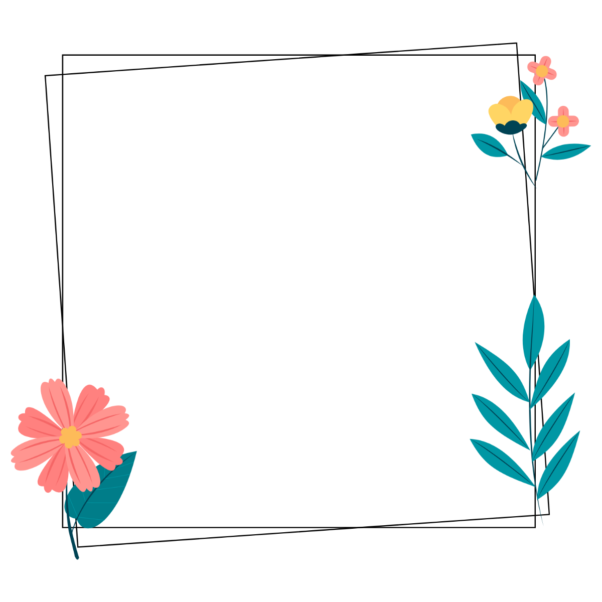 Floral Border Clipart