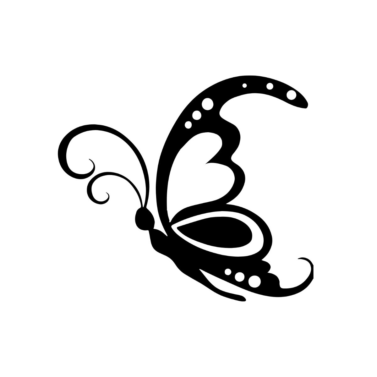 Butterfly Clipart Silhouette - Edit Online | Template.net