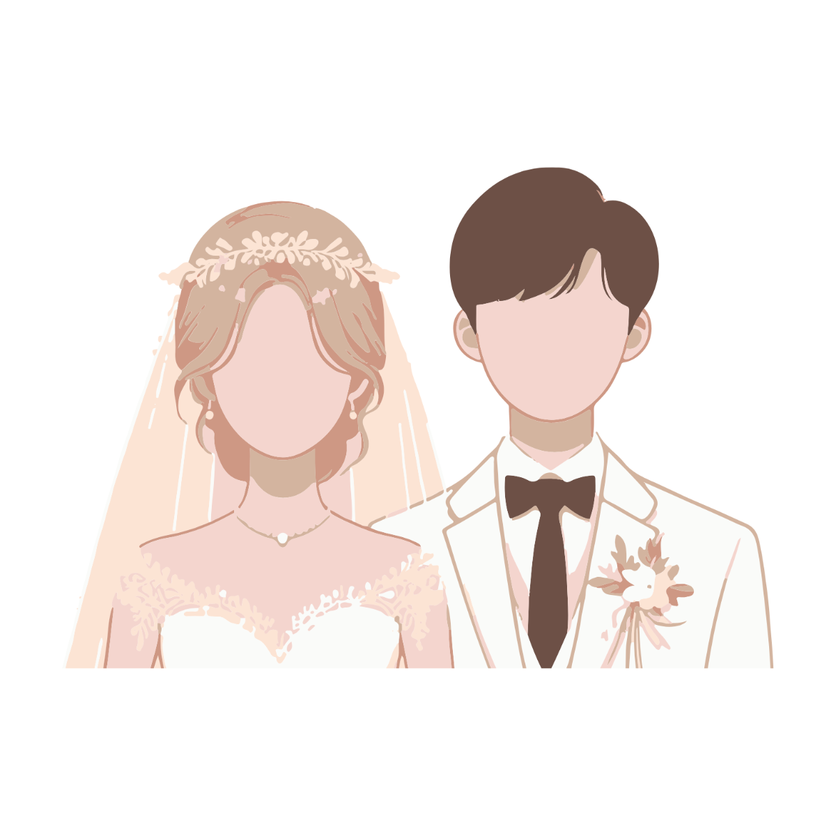 Bride and Groom Clipart - Edit Online & Download