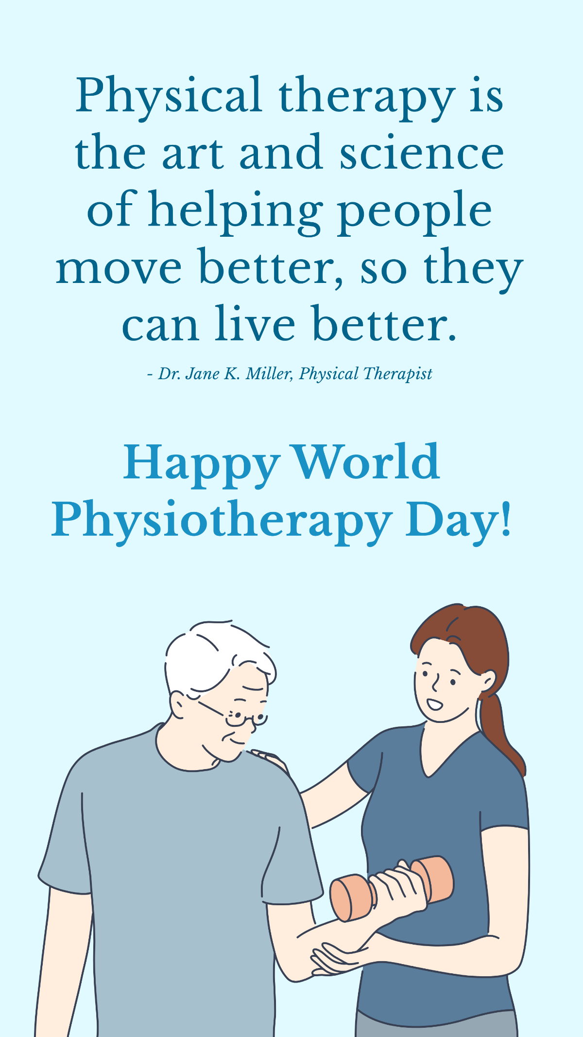 Happy World Physiotherapy Day Template - Edit Online & Download