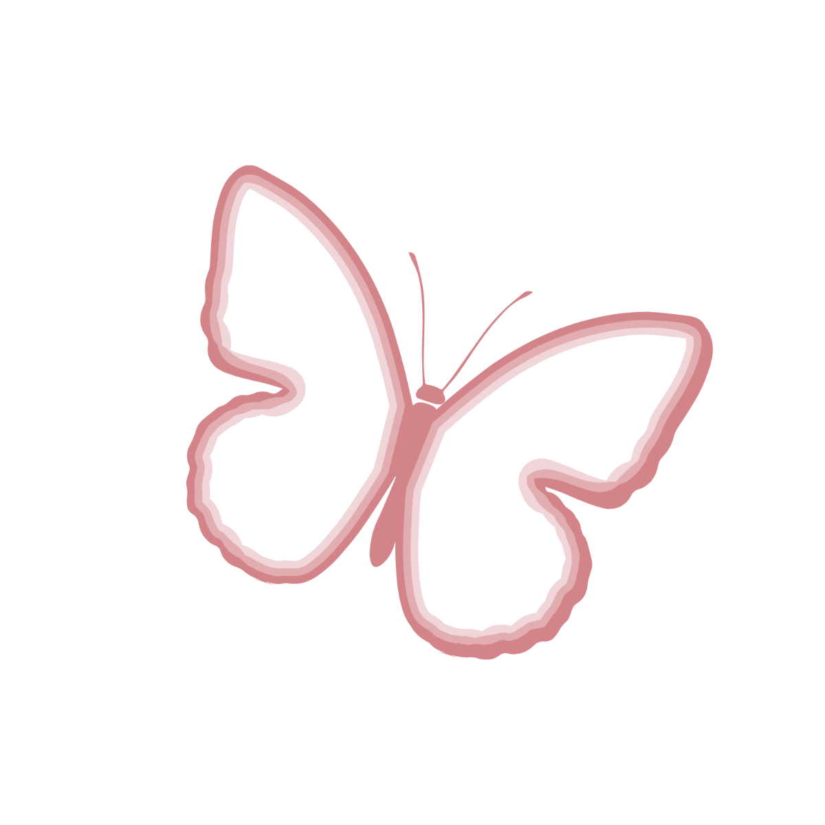 3D Butterfly Clipart