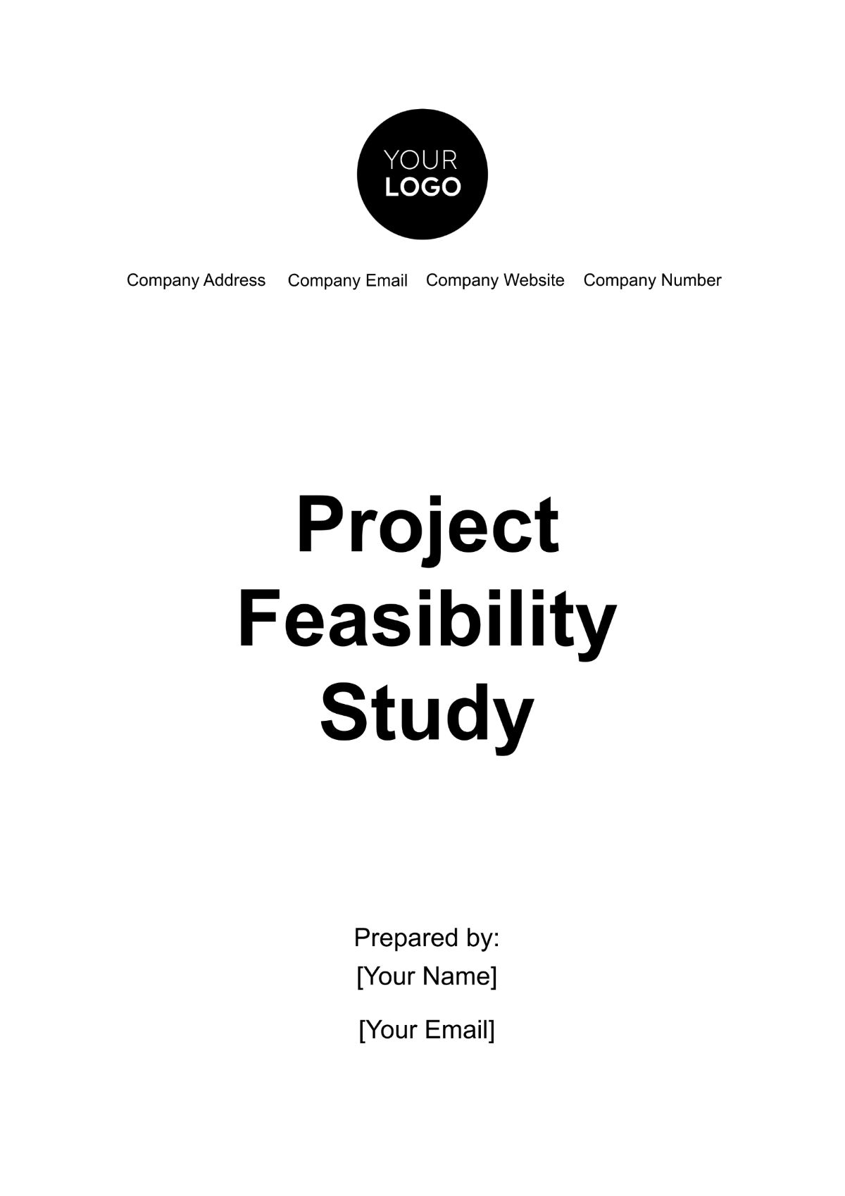 Project Feasibility Study Template