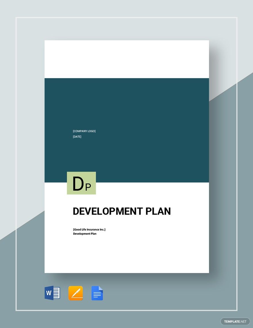 Sample Development Plan Template