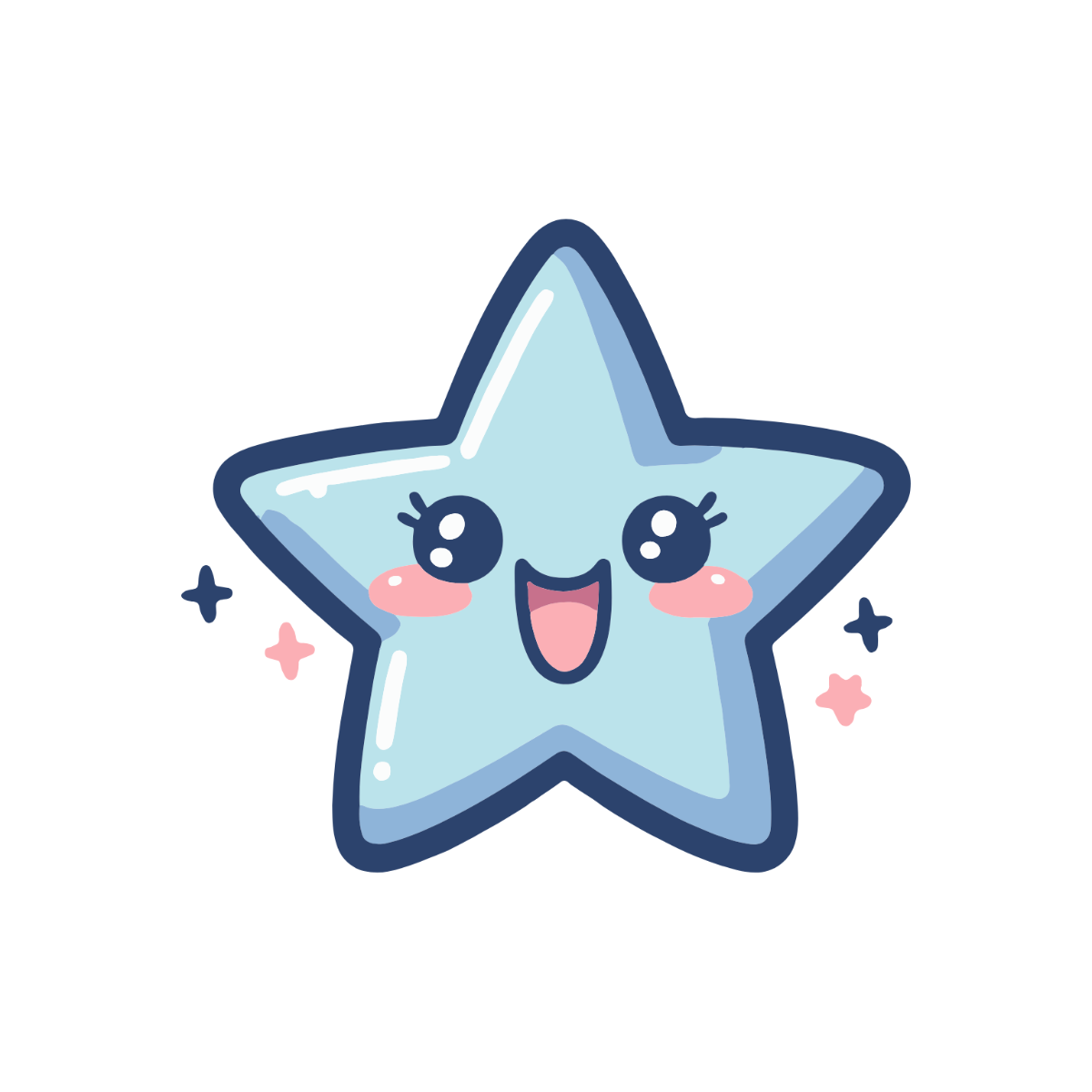 Cute Star Clipart - Edit Online & Download