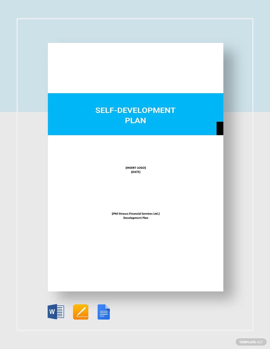 Self-Development Plan Template