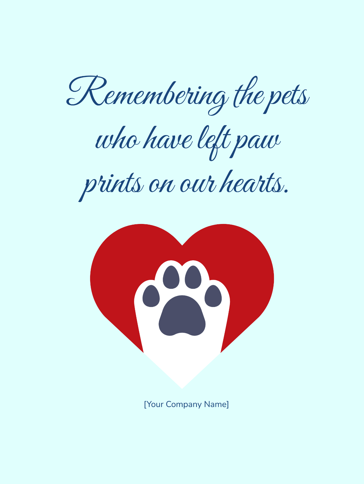 Pet Memorial Day Template