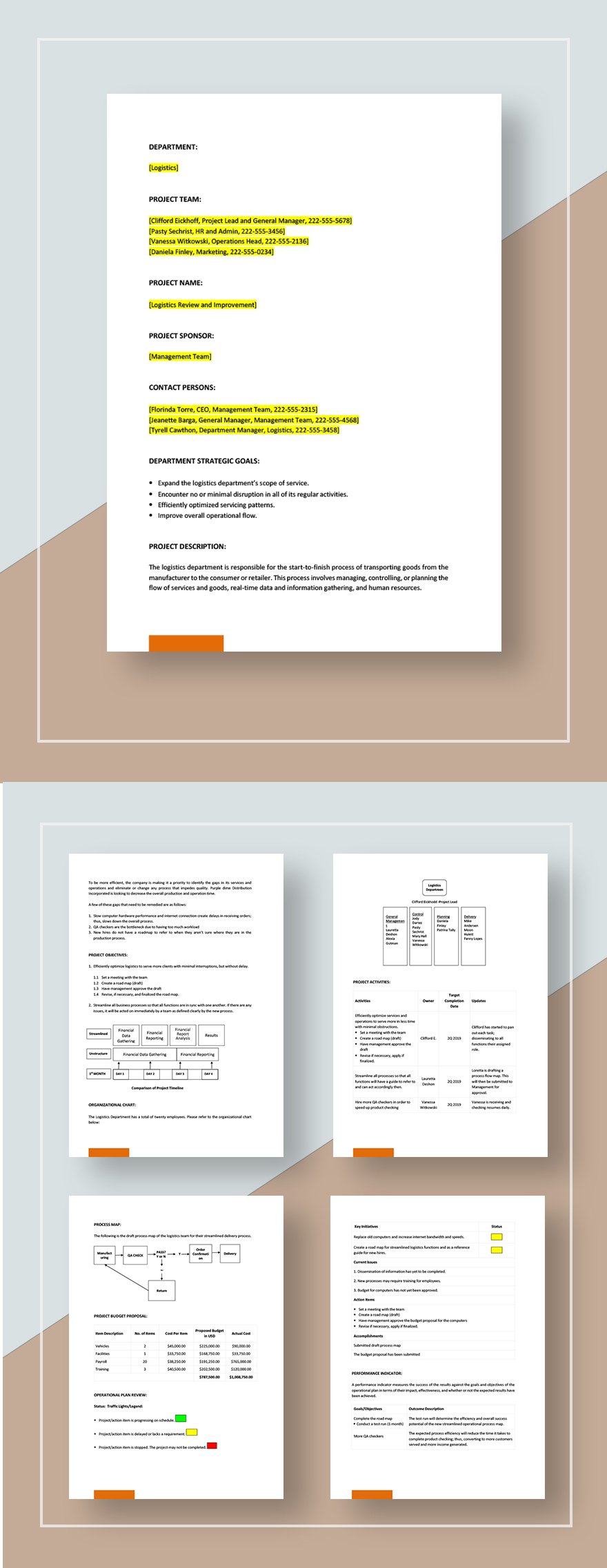 Simple Operational Plan Template