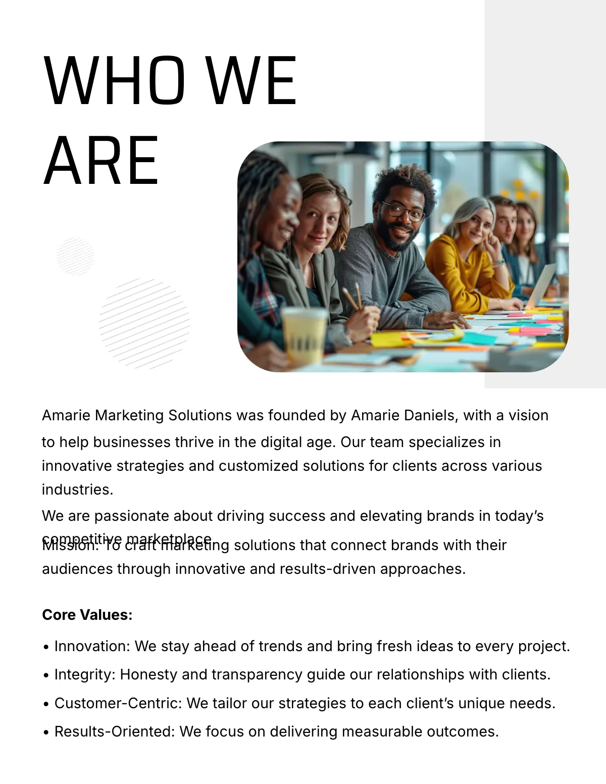 Free Marketing Portfolio Template to Edit Online